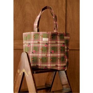 NWT Petit Sézane Plaid Tote